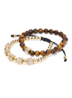 Gold/Crystal/Tiger Eye