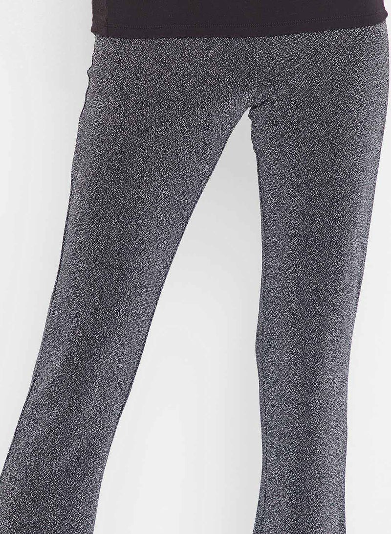 Jacqueline de Yong - Shimmer Flared Pants Grey - Image 1