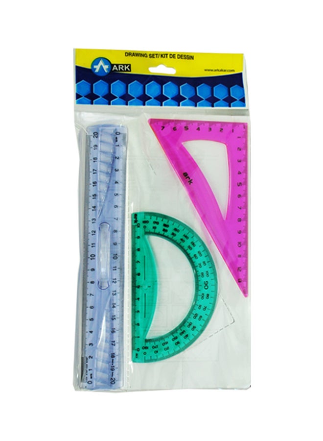 ARK Drawing Set 3 pcs. Tinted Colors NO:023 Multicolour 