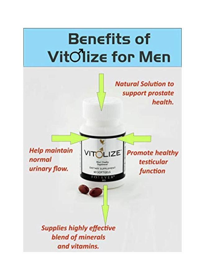 Forever Living - VitOlize Vitality Dietary Supplement -60 Softgels - Image 1