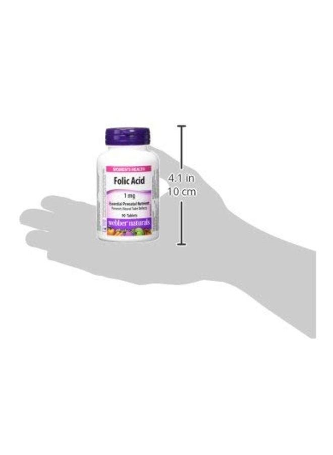 Webber naturals Folic Acid 1mg - 90 Tablets  - Image 5