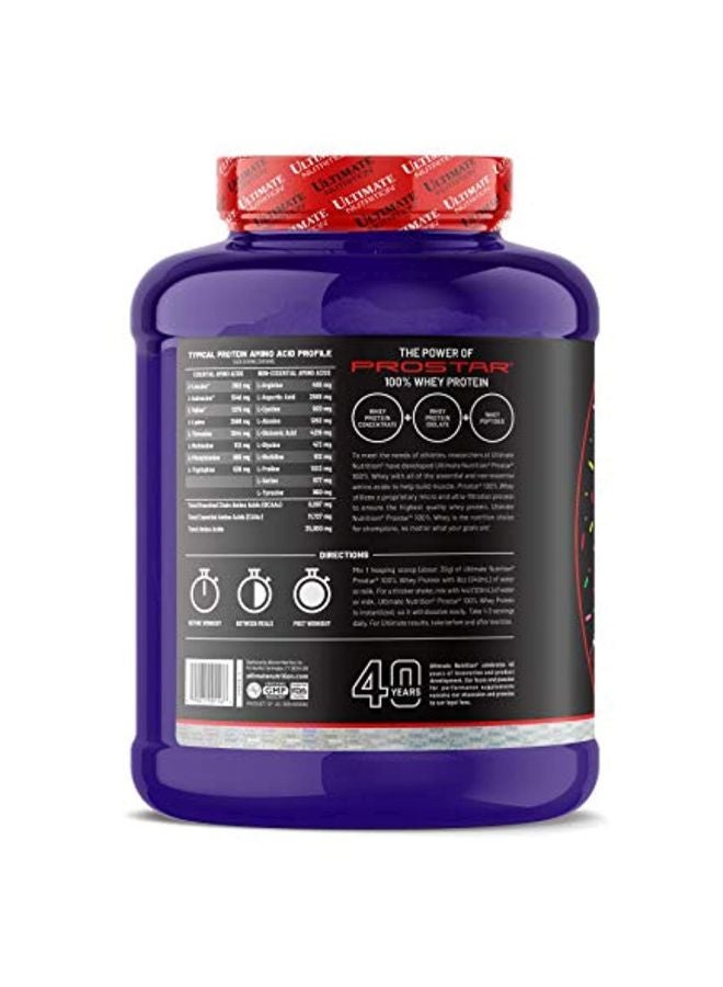 ULTIMATE NUTRITION Prostar 100 Percent Whey Protein Powder - Chocolate Birthday Cake  - Image 3