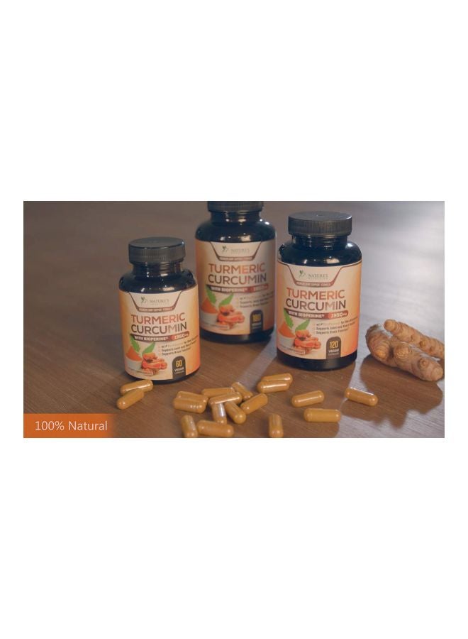 Nature's Nutrition - Turmeric Curcumin 1950mg - 60 Capsules - Image 1