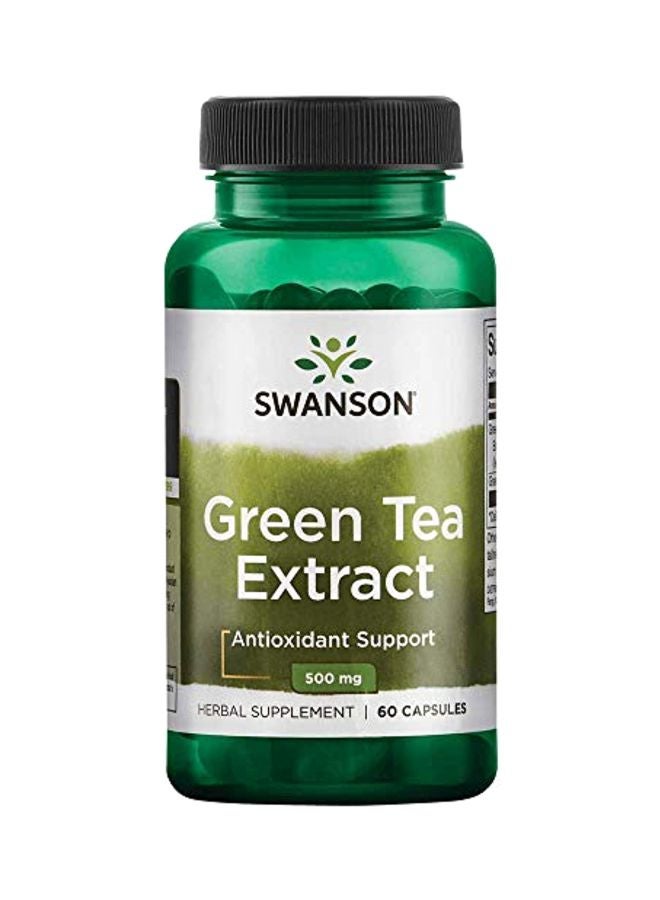 SWANSON - Swanson Green Tea Extract 500 mg - 60 Capsules - Image 1
