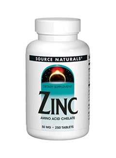 Zinc Amino Acid Chelate 50mg - 250 Tablets