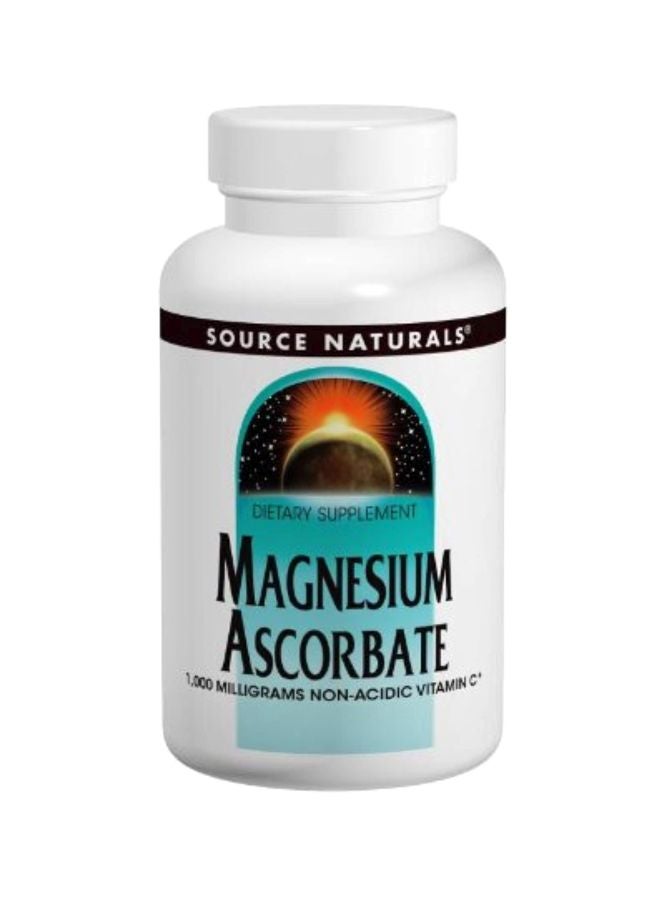 Source Naturals Magnesium Ascorbate Dietary Supplement 1000mg - 120 Tablet 
