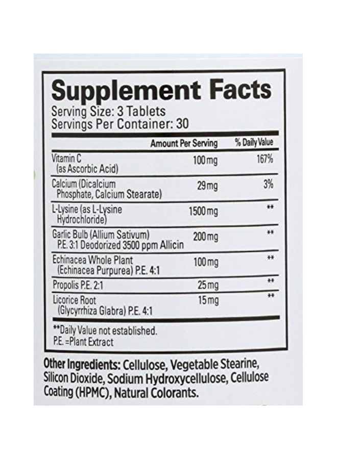 Quantum Super Lysine Immune Support - 90 Tablets  - Image 4