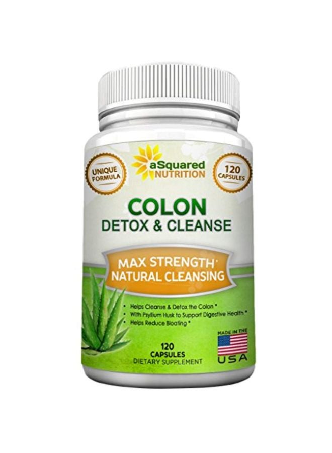 aSquared Nutrition Pure Colon Cleanse For Weight Loss - 120 Capsules - Image 1