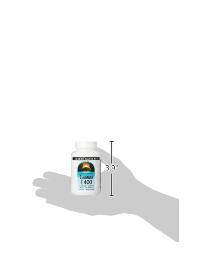 سورس ناتشورالز مكمل جاما بمركب E بتركيز 400 ملجم - 60 كبسولة هلامية - Image 4