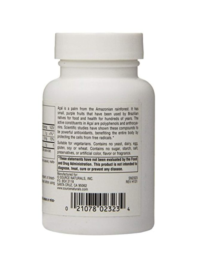 Source Naturals Acai Extract Superantioxidant 500 Mg - 60 Capsules - Image 3