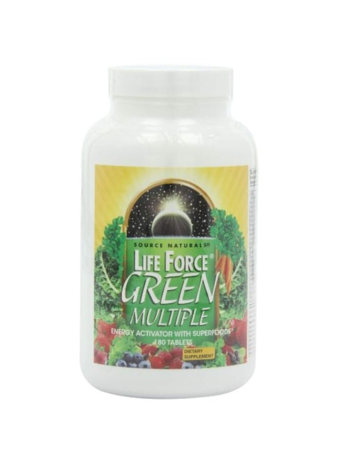 سورس ناتشورالز مكمل غذائي لايف فورس من خضراوات متنوعة - 180 قرص - Image 1