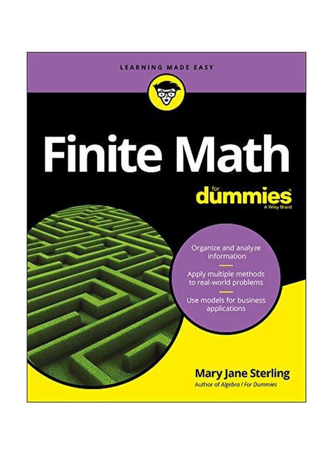 Finite Math For Dummies Paperback English by Mary Jane Sterling - 15-May-18 