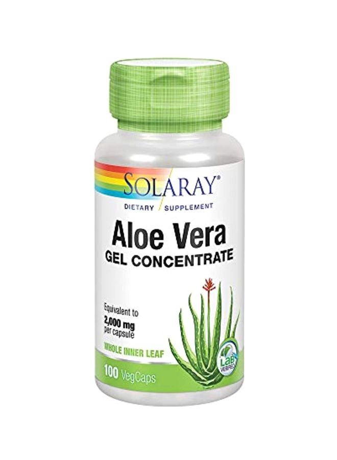 SOLARAY Aloe Vera Gel Concentrate 2000mg - 100 Capsules