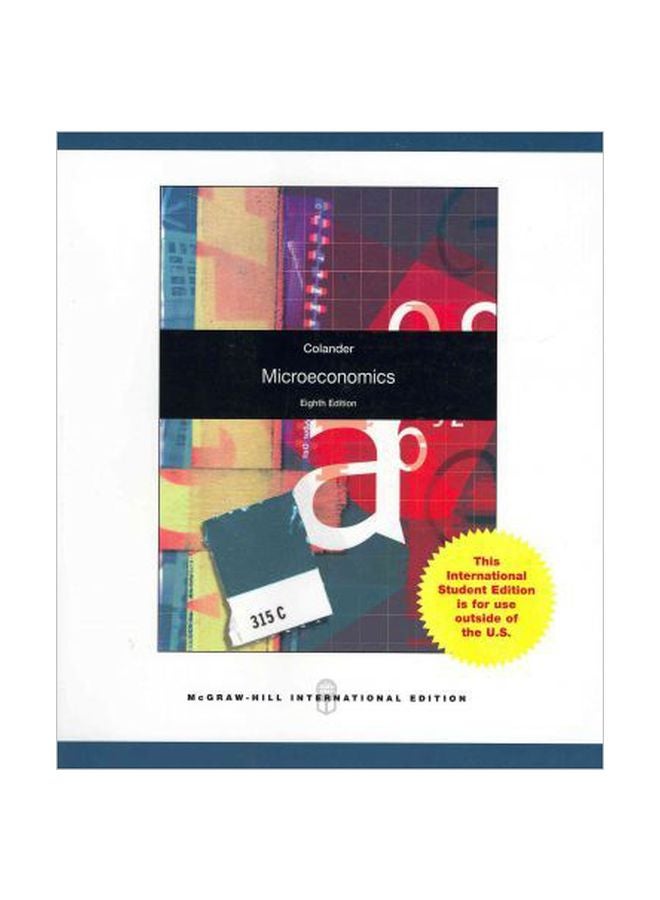 Microeconomics Paperback English by David C. Colander - 01/Nov/09 