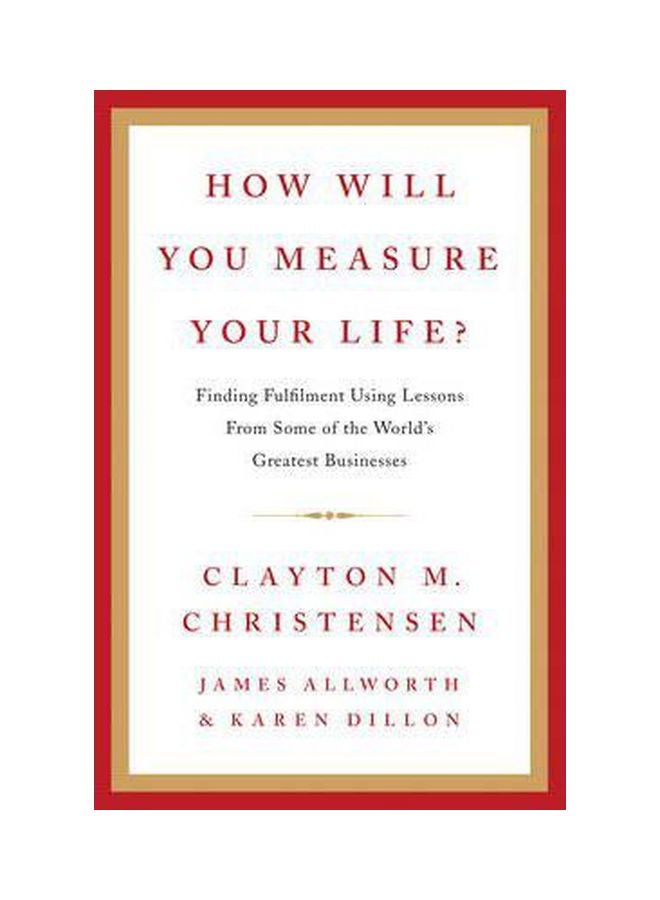 How Will You Measure Your Life? hardcover english - 41039