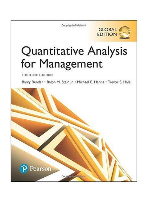 Quantitative Analysis For Management Paperback English by Barry Render - 11/Jun/17