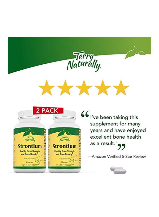 عبوتين من مكمل غذائي سترونتيوم لتقوية العظام وزيادة كثافتها - 680 مغ - 60 كبسولة نباتية - Image 2