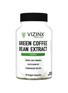 Green Coffee Bean Extract Weight Loss Formula 400mg - 60 Veggie Capsules