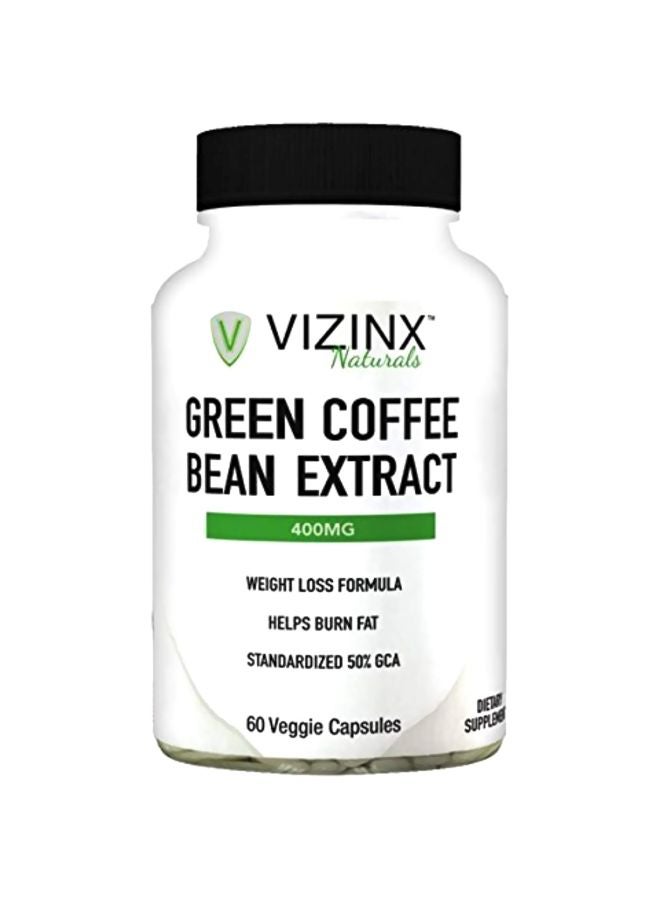 Vizinx - Green Coffee Bean Extract Weight Loss Formula 400mg - 60 Veggie Capsules - Image 1