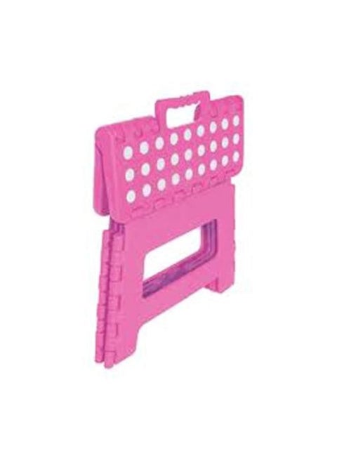 Folding Step Stool Pink/White