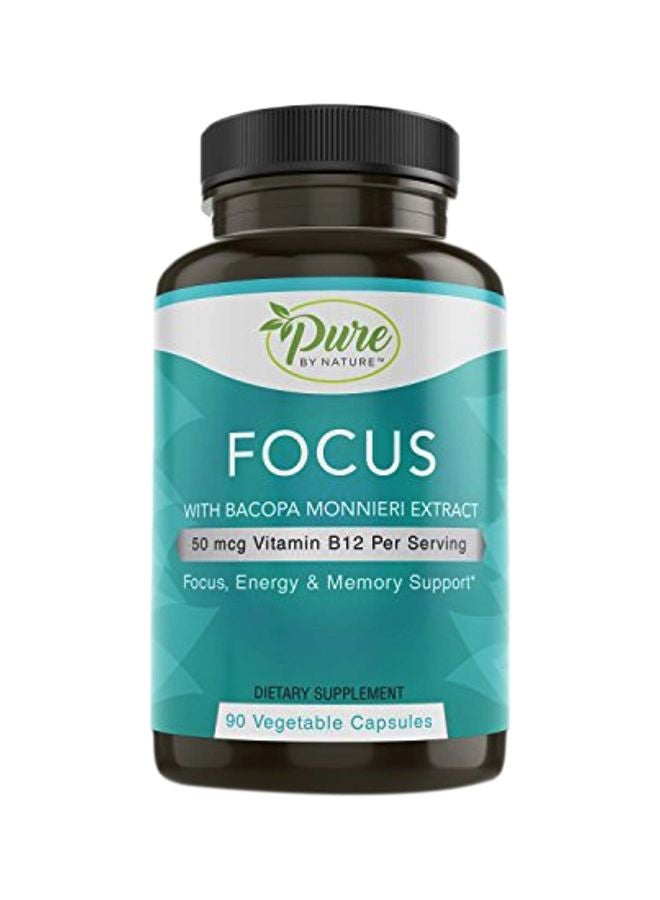 بيور باي ناتشير مكمل فوكس مع خلاصة باكوبا مونيري تركيز 50 ميكروجرام - 90 كبسولة نباتية - Image 1