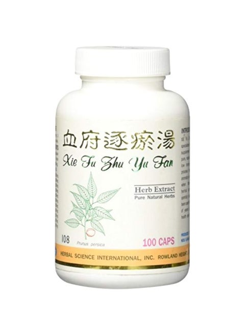 Xue Fu Zhu Yu Tang Dietary Supplement - 100 Capsules
