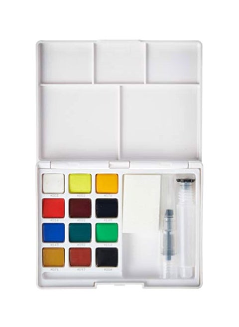 Koi Water Color Field Sketch Set White/Red/Green