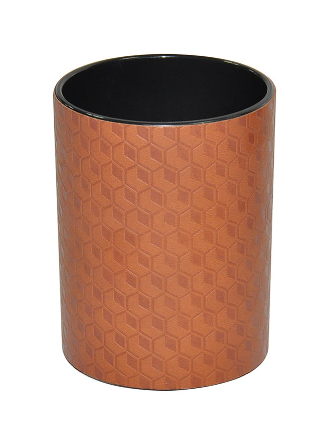 FIS Italian PU Pen Holder Brown - Image 1