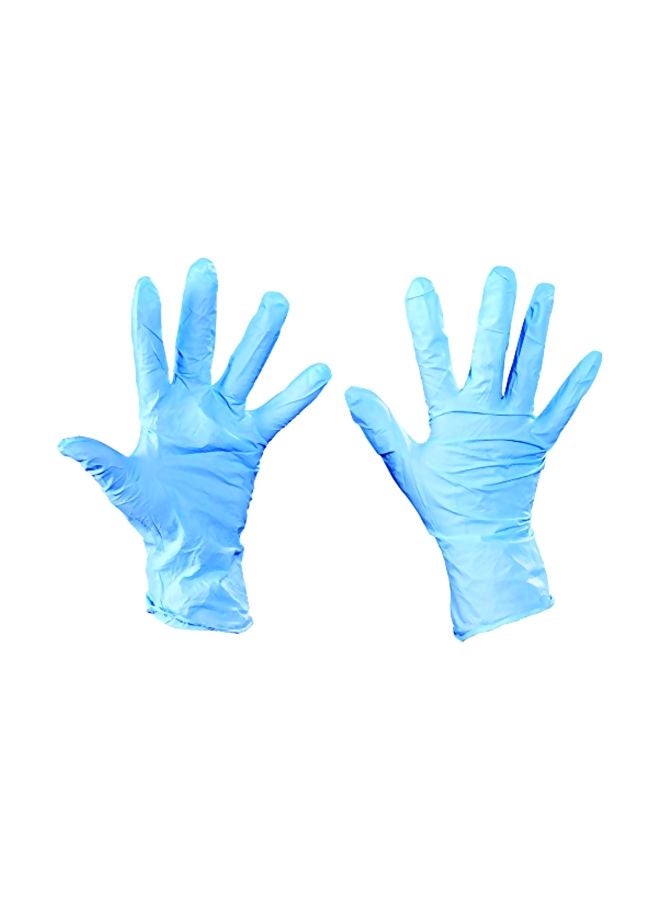 Pack Of 100 Nitrile Gloves Blue M - v1574580798/N32241058A_1