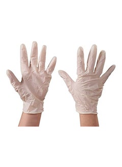 Aviditi 100-Piece Latex Glove Set White L 