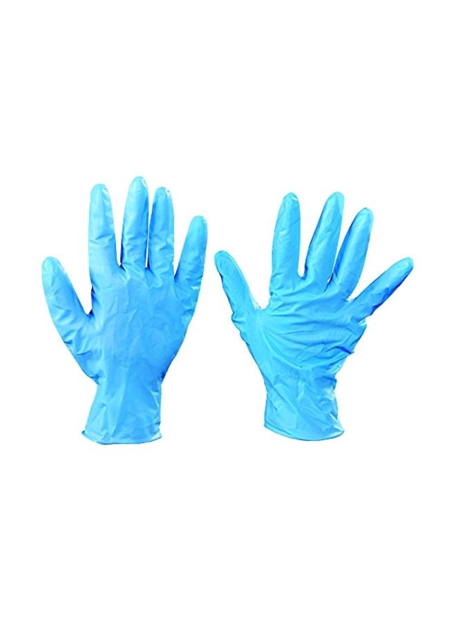 أفيديتي مجموعة قفازات من النتريل بجودة صناعية من 100 قطعة أزرق L