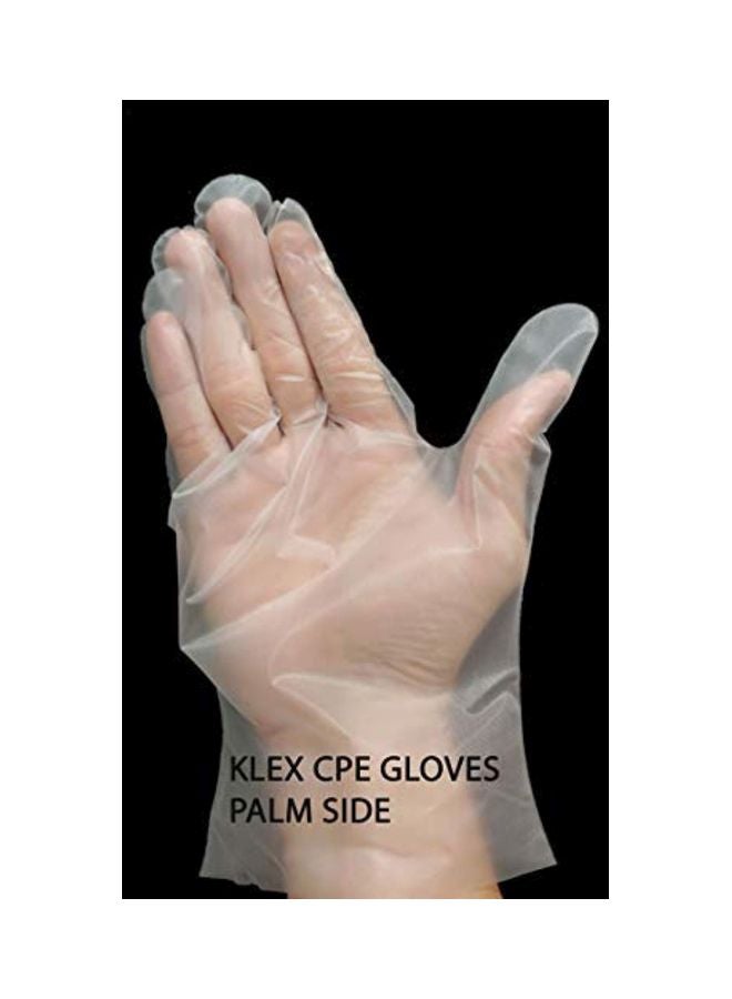Klex 200-Piece Disposable Kitchen Gloves Clear M  - Image 2