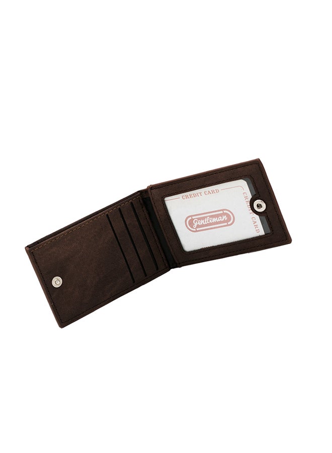 Delibi Bi-Fold Leather Wallet Brown - Image 3