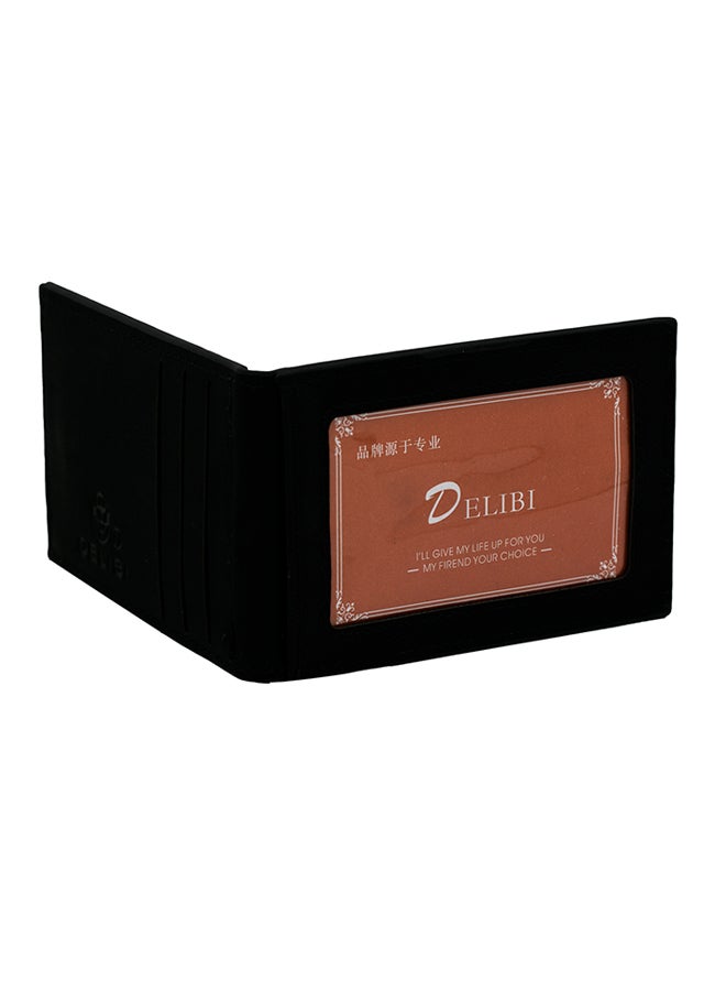 Delibi Spacious Leather Wallet Black - Image 3