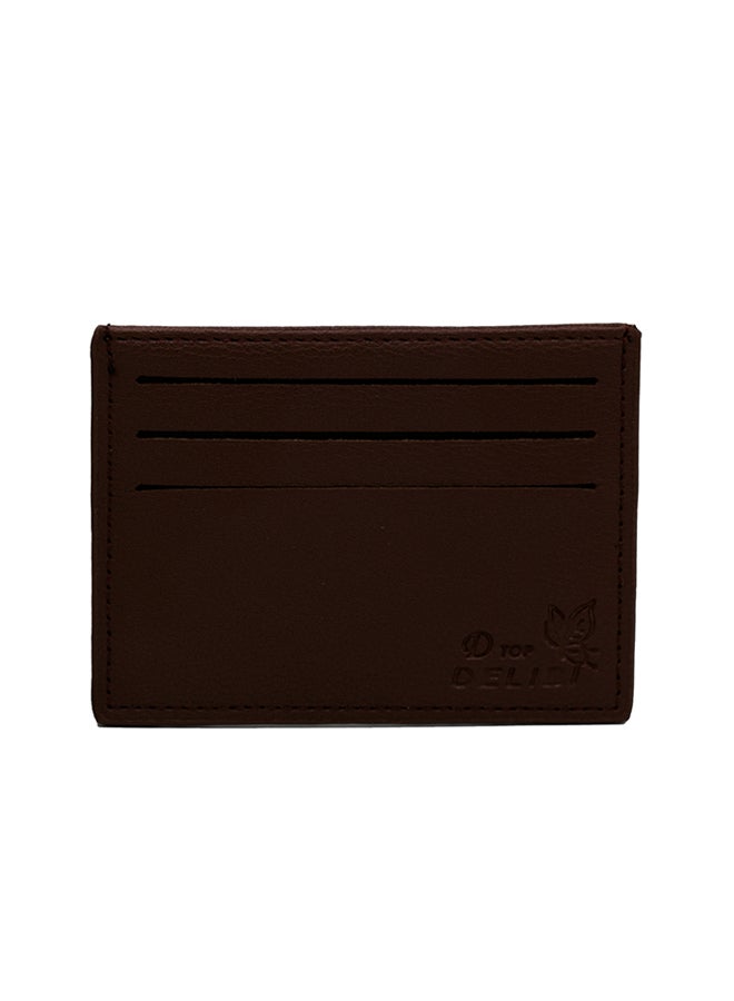 Delibi Spacious Leather Wallet Brown - Image 1