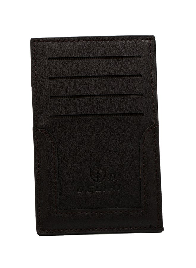 Delibi Spacious Leather Wallet Brown - Image 1