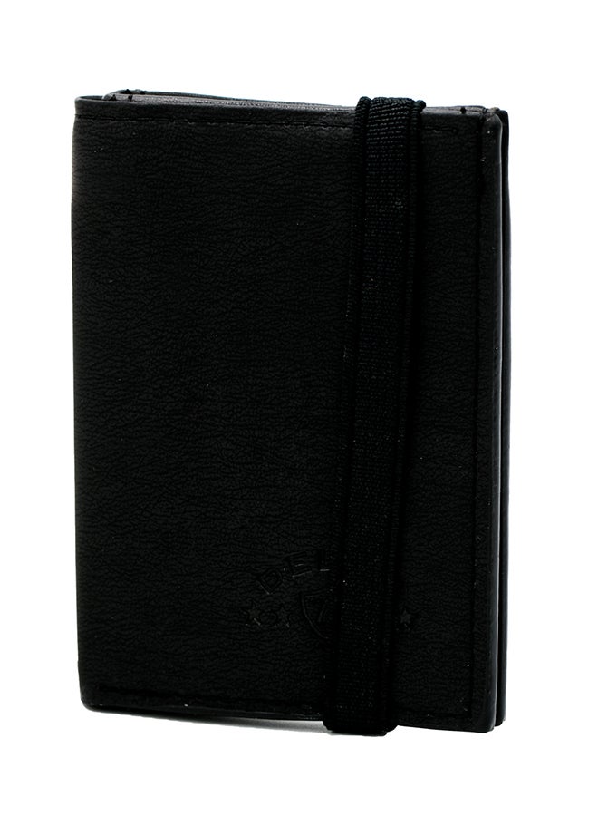 Delibi Bi-fold Leather Wallet Black - Image 1