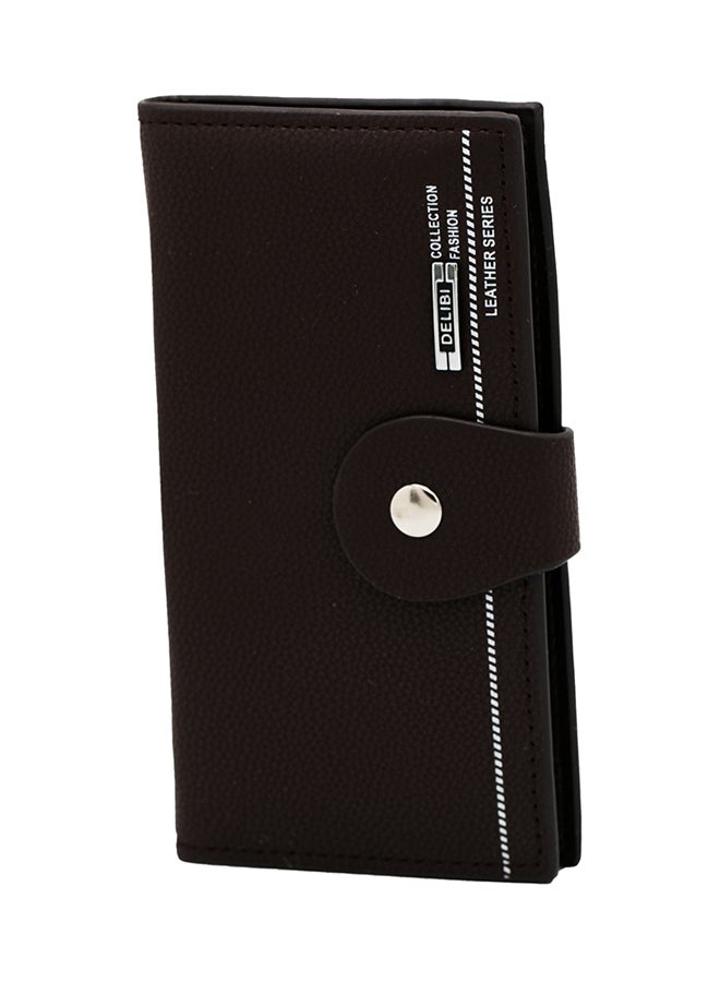 Delibi Spacious Leather Wallet Brown - Image 1