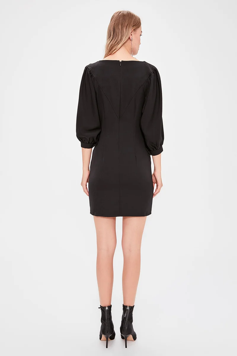 trendyol Puff Sleeve Shift Dress