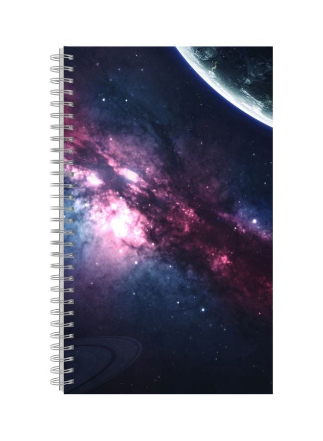 Generic A5 Spiral Bound Notebook Black/Blue/Purple 