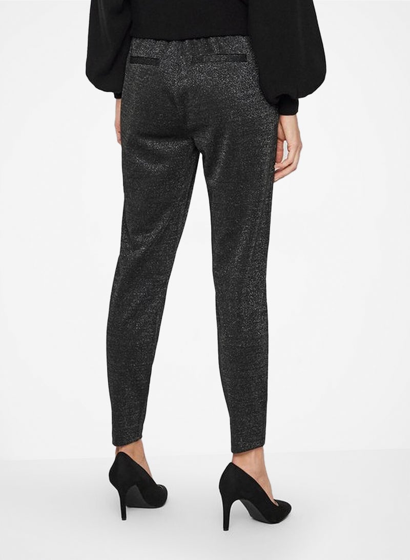 VERO MODA - Shimmery Pants Black - Image 1