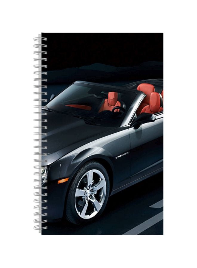 Generic A5 Spiral Bound Notebook Black/Red/Grey 