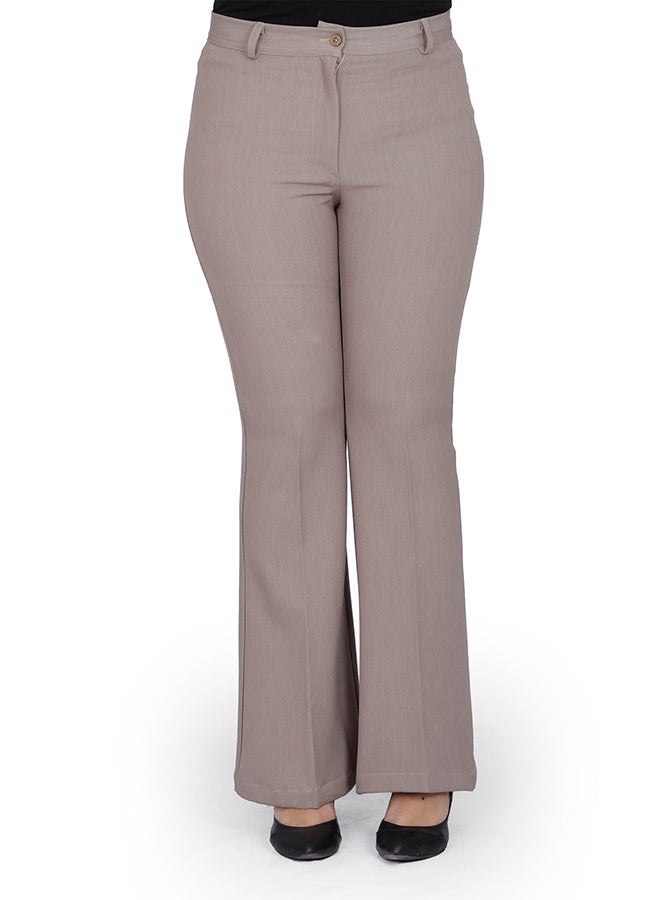 Smoky Egypt Bell Bottom Pants Beige - Image 1