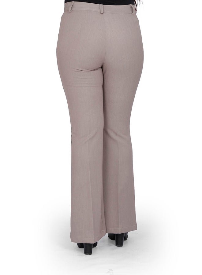 Smoky Egypt Bell Bottom Pants Beige - Image 2