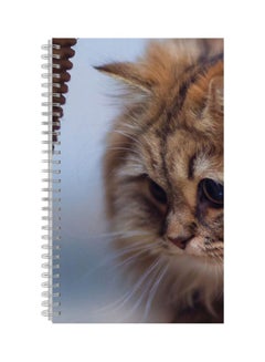 Generic A4 Spiral Bound Printed Notebook Brown/White 