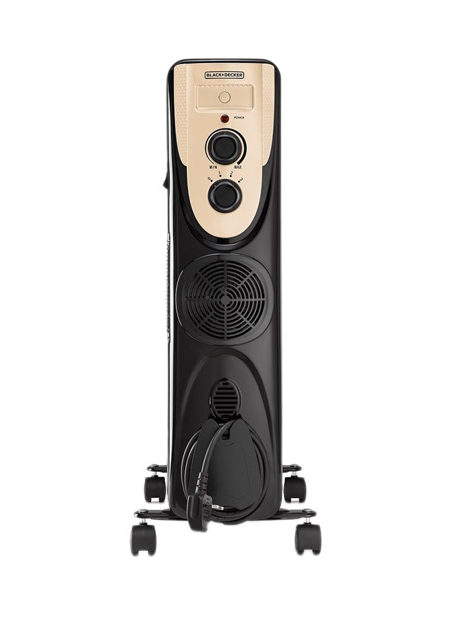 بلاك اند ديكر مدفأة زيتية من 11 ريشة 2500 W OR011FD-B5 أسود  - Image 1