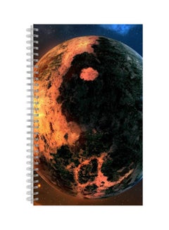 A4 Spiral Bound Printed Notebook Yellow/Black/Blue