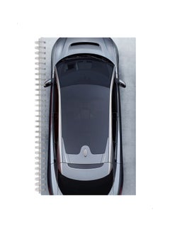 Generic A4 Spiral Bound Printed Notebook White/Black/Silver 