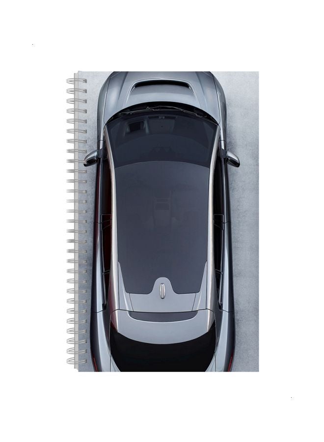 Generic - A4 Spiral Bound Printed Notebook White/Black/Silver - Image 1
