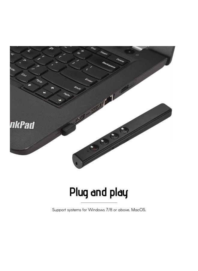 Noomya - Wireless Presenter PowerPoint Clicker Flip Pen Black - Image 1